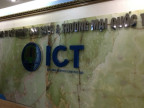 Lắp đặt bộ logo công ty kỹ thuật làm sạch và thương mại quốc tế ICT