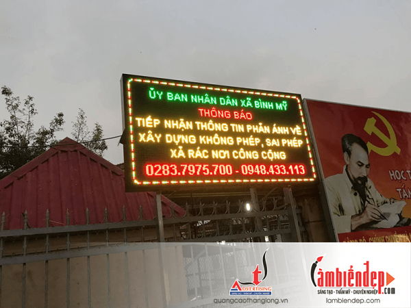 Thi công và thiết kế biển đèn led (biển led) - biển led vẫy