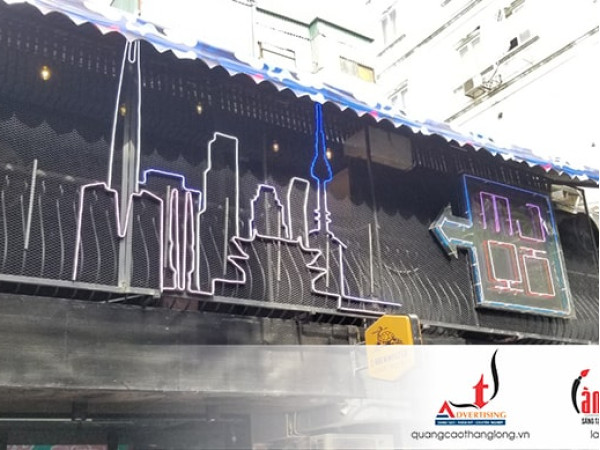 Thi công biển hiệu bắt mắt bằng neon sign